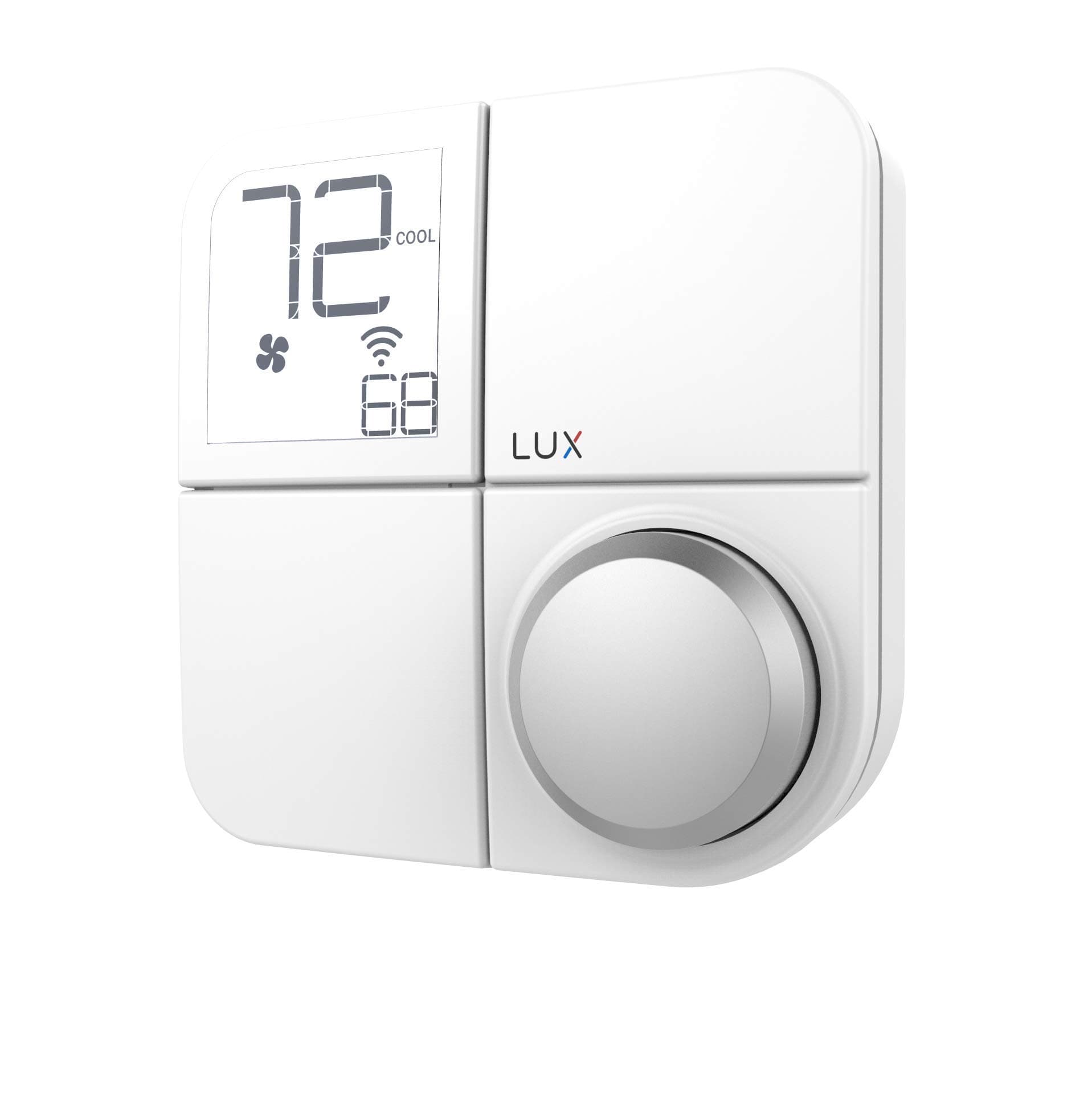 LUX KONOz (zigbee 3.o) Smart Hub Thermostat, Compatible with Alexa, Google, Apple & Samsung, White