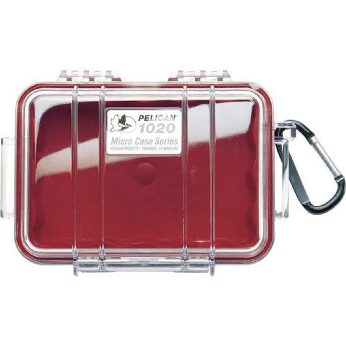 1020 Micro Case with Clear Lid (Red)