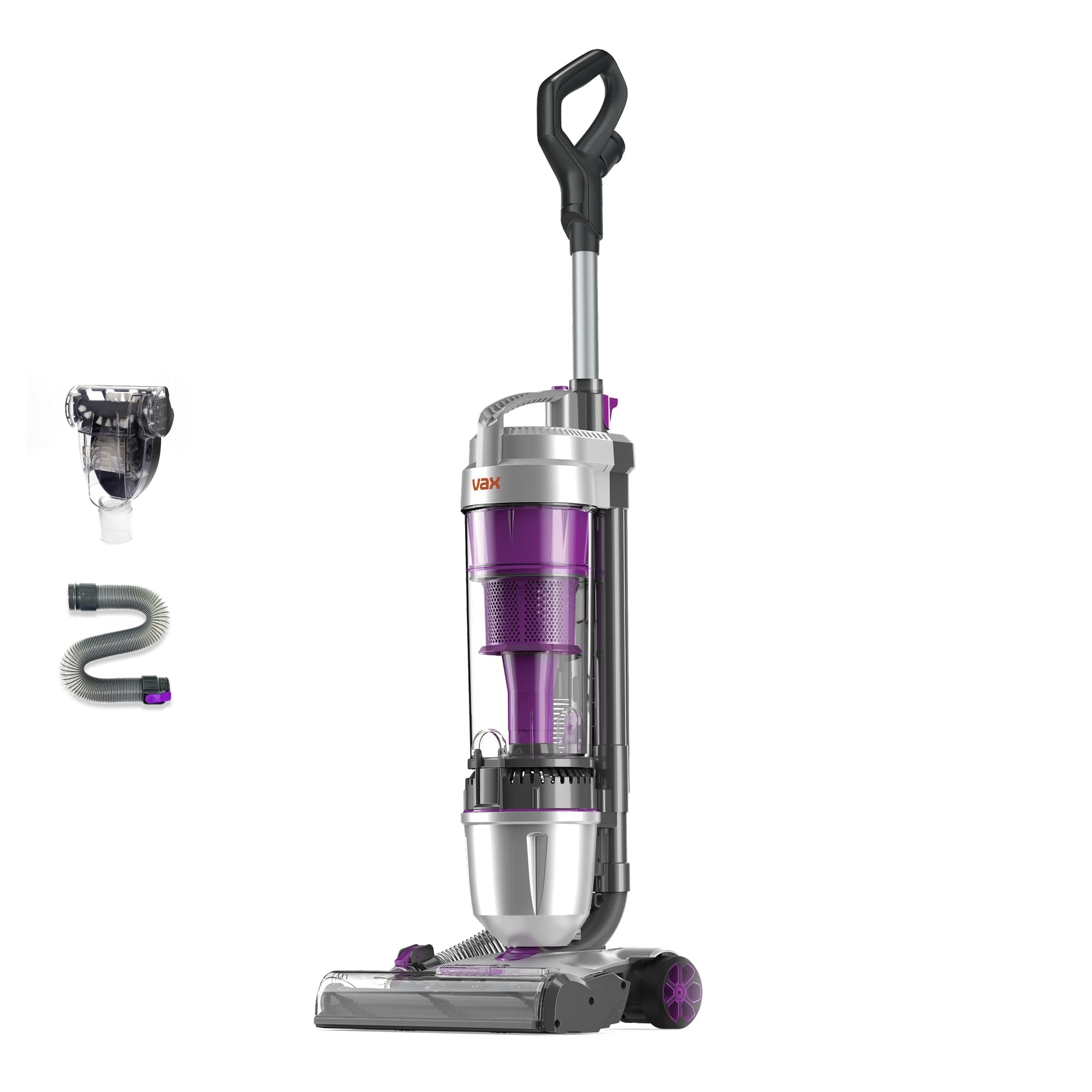 Vax Air Stretch Pet Max Corded Upright Bagless Vacuum Cleaner, Lightweight, Handheld Tool Attachments for Pet Hair, Car, Upholstery, Bed, Mattress, Home cleaning, 820W, 4.9kg, Purple, U85-AS-Pme