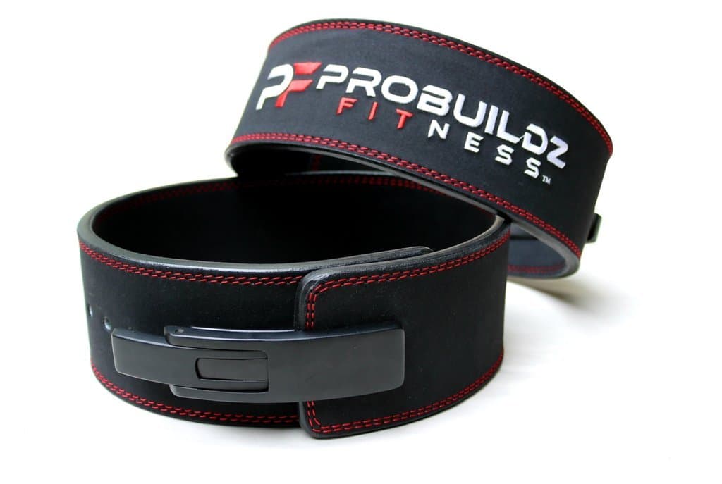 Probuildz Fitness Leather Suede Weightlifting Lever Belt 10mm Thick Provides Core Support for Power Lifting