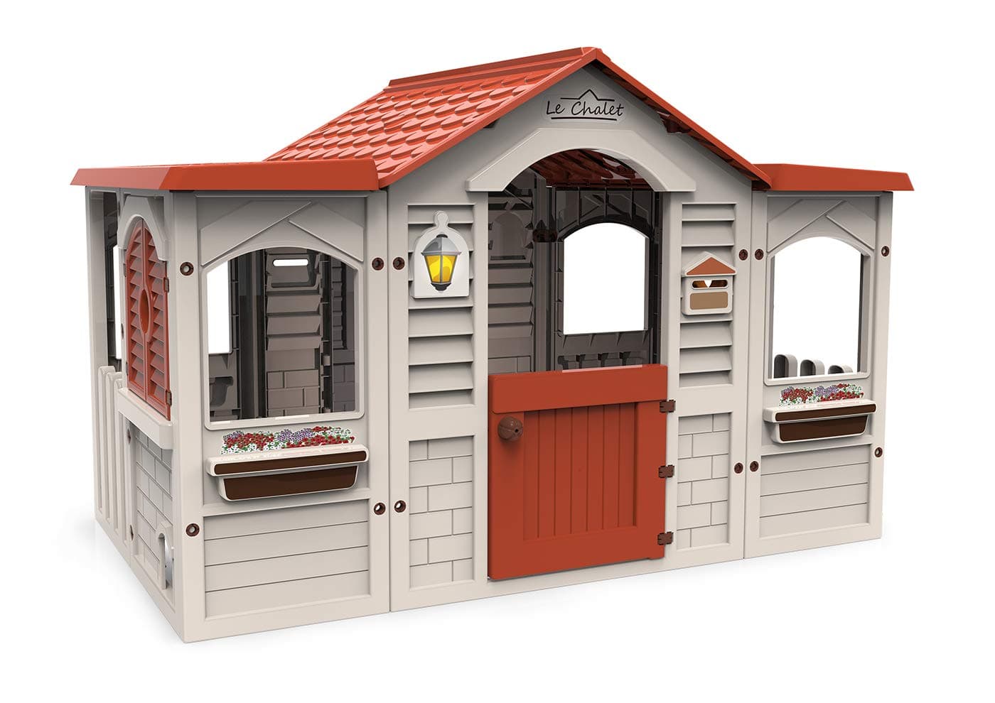 Chicos - Large Children's House Le Chalet. Suitable for indoors and outdoors. Made of strong and durable plastic. Measurements 159 x 103 x 104 cm (89650)