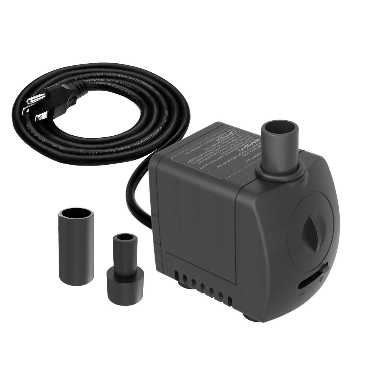 Submersible Pump 150GPH (550 L/H 9.5W) Ultra Quiet with Over Heating Protection 4ft High Lift for Fountains, Hydroponics, Ponds, Aquariums & More