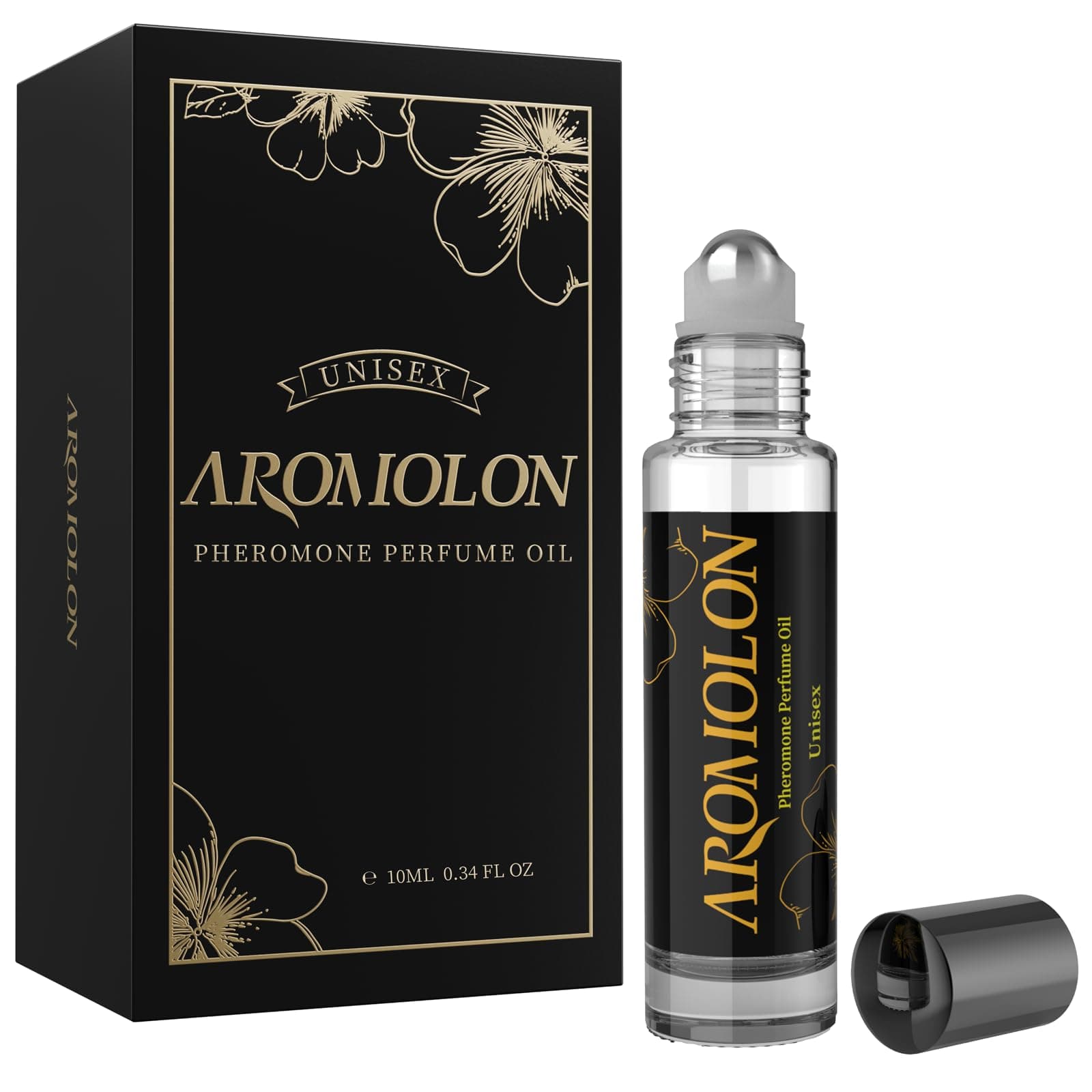 Aromolon Unisex Pheromone Pefume Oil for Women and Men (Mystery) - Long Lasting Fragrance Pheromones for Men and Women 0.34 fl oz / 10 ml