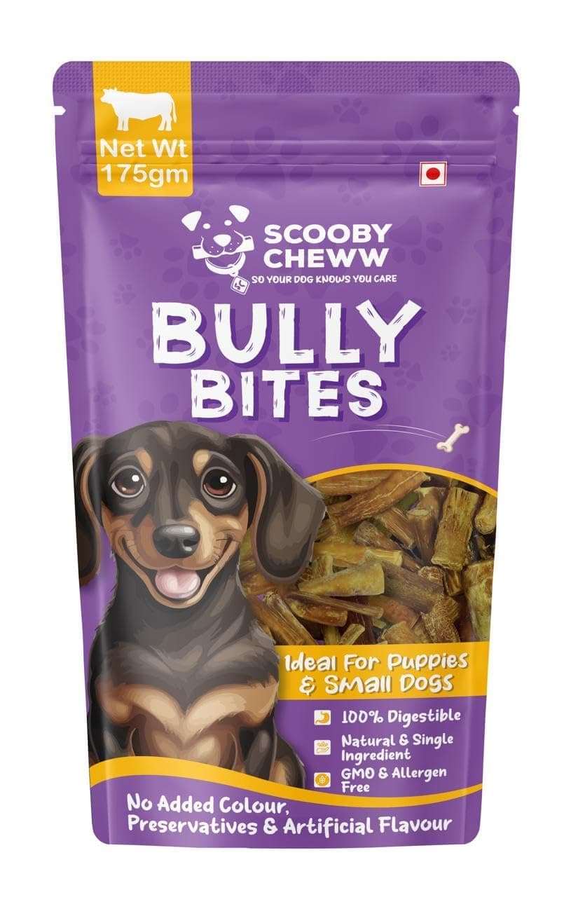 Scooby Cheww Organic Dried Bully Chew Thick Sticks 100% Natural Protein Rich ...