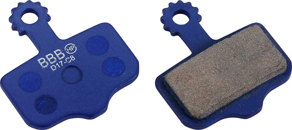 BBB Unisex's BBS-441 Cycling Stop HP Organic High Performance Bike Disc Brake Pad, Level T/TL, XX and SRAM XO, Avid DB and Elixir Series, 1 Pair (2 Pieces), One Size