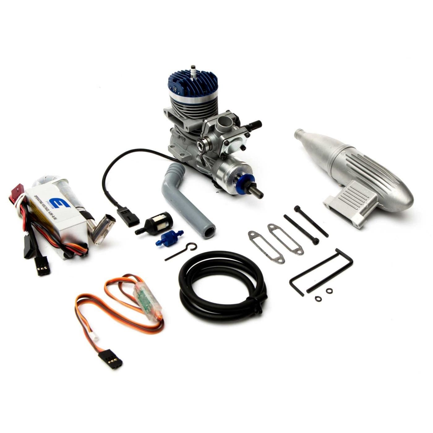 Evolution Engines 8GX 8cc Gas Engine with Pumped Carburetor: P-51 S