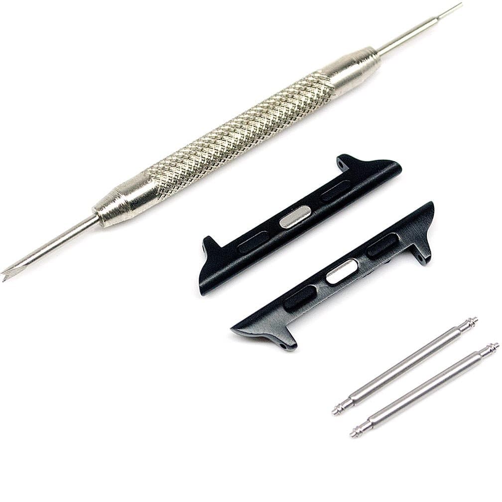 Newon [Spring Bar Watch Strap Connector Adapter Compatible with Apple Watch Band, For iWatch Attachment/Clip/Clasp/Hardware/Lug