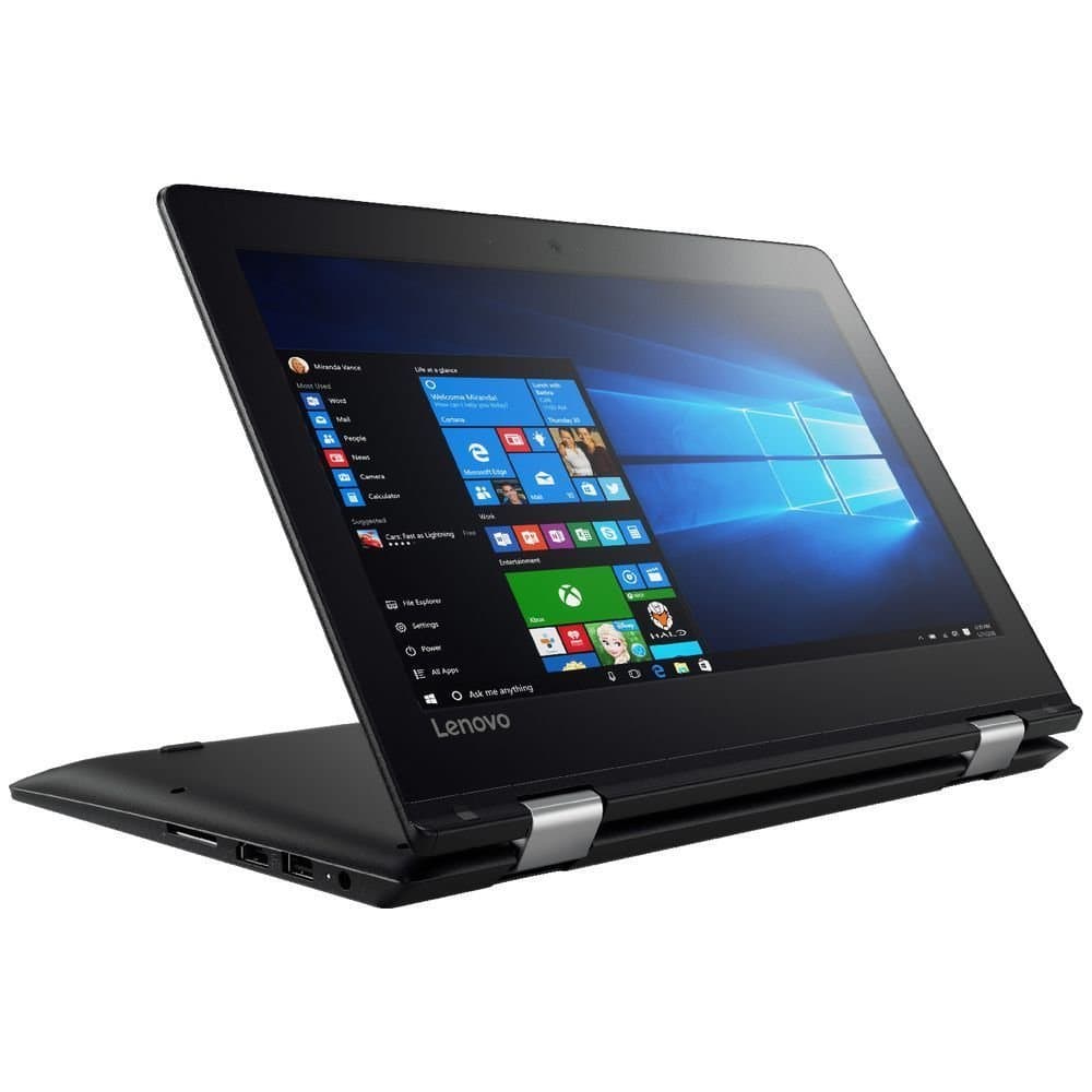 Lenovo Yoga 310-11IAP 11.6-Inch Notebook - (Black) (Intel Celeron N3450, 4 GB RAM, 64 GB eMMC, Windows 10)
