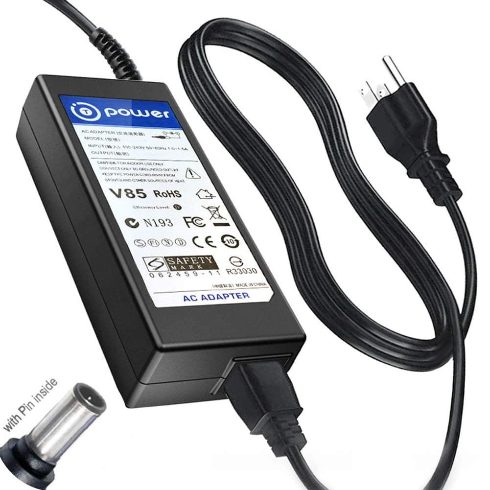 T-Power AC Adapter for Samsung SyncMaster 15" 17" 18" 19" 21" 22'' 24" 27" S24C770T, T22C350ND, T24C550ND,S24C300HL S24C370HL LCD LED HD TV Monitor ONLY Ac Dc Adapter Power Supply
