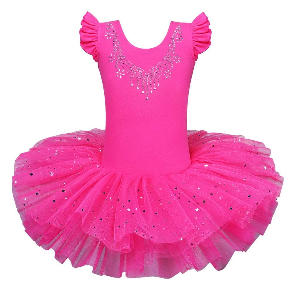 Ballet Leotards for Girls Full Skirted Dance Tutu Dress Party Costumes
