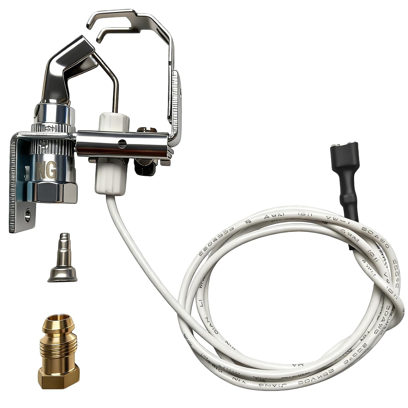 MCAMPAS Universal Pilot Ignitor Assembly for Intermittent Pilot Application, Compatible With Sterling,Raypak, Honeywell Natural Gas Furnace Pilot Burner Ignitor Igniter Assembly