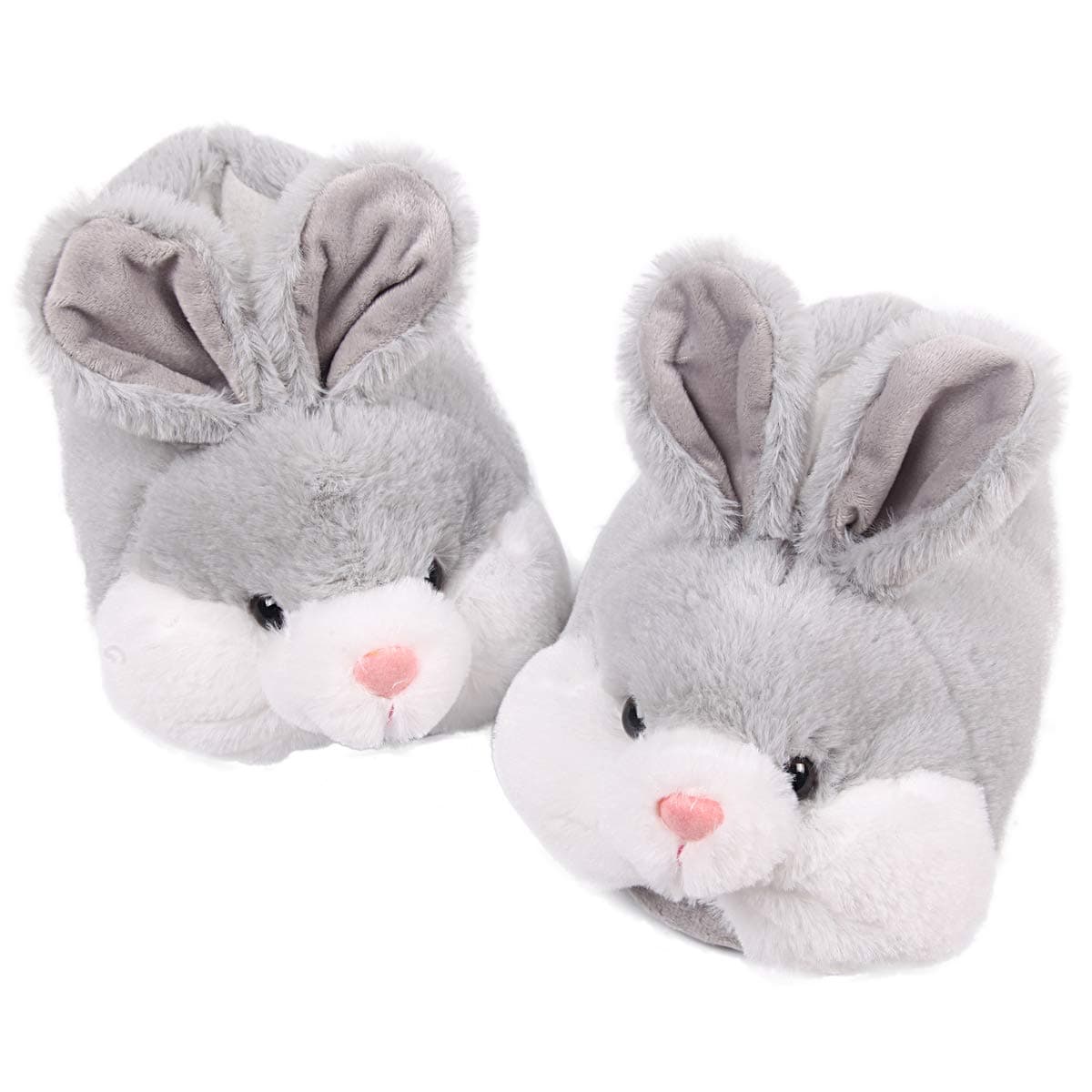 Caramella Bubble Classic Bunny Slippers for Women Funny Animal Novelty Slippers for Adults Cute Plush Rabbit Bedroom Slippers