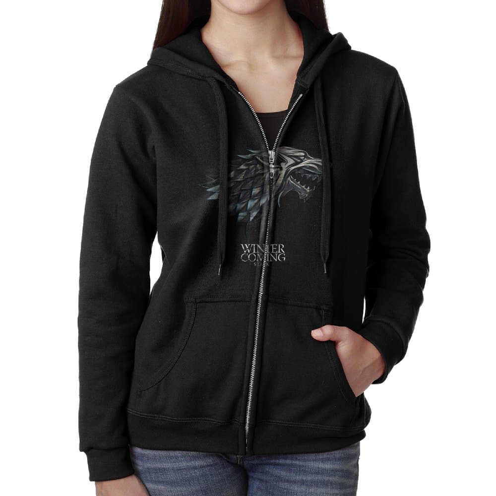 Game of Thrones Winter is Coming Stark Women Hoodies Pullover Zipper Sweatshirt