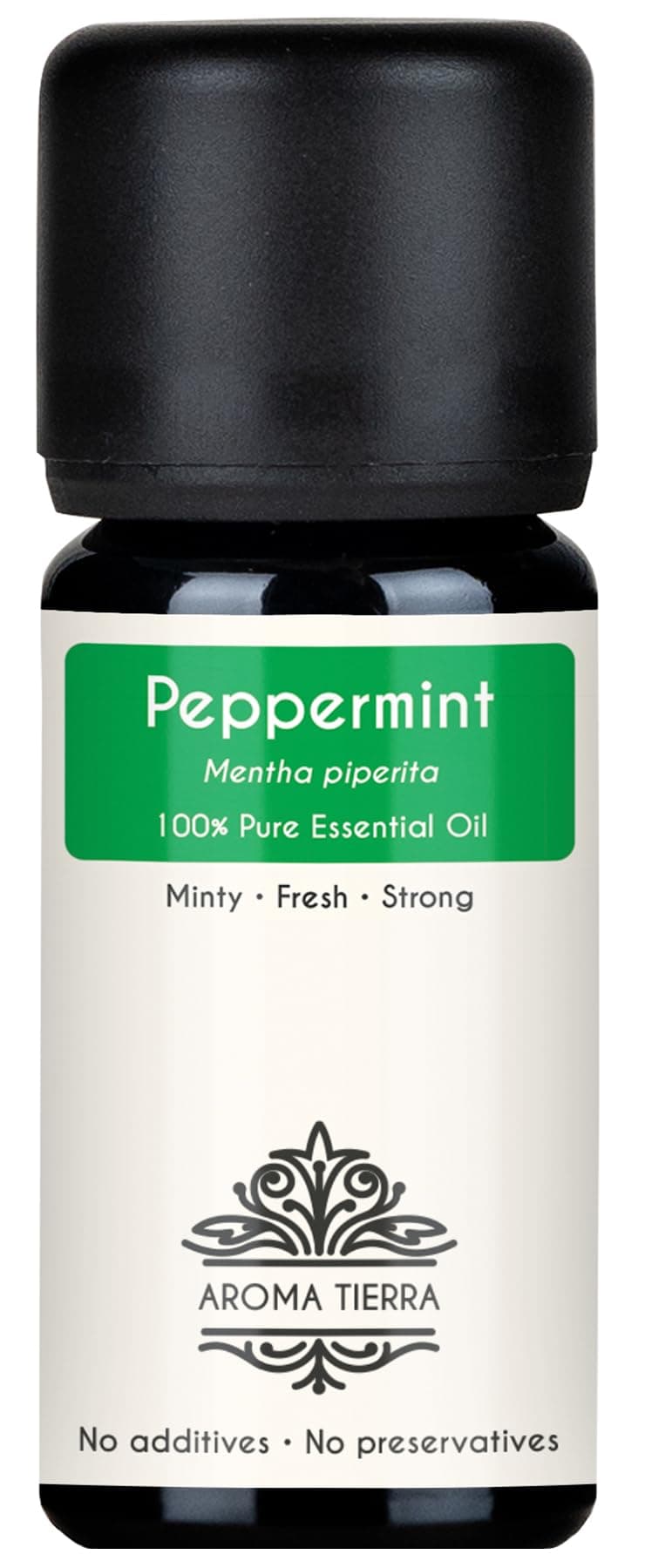 Peppermint Essential Oil 10ml - 100% Pure & Natural - For Hair, Skin, Diffuser, Headache, Food, Baking, Wellness & Home