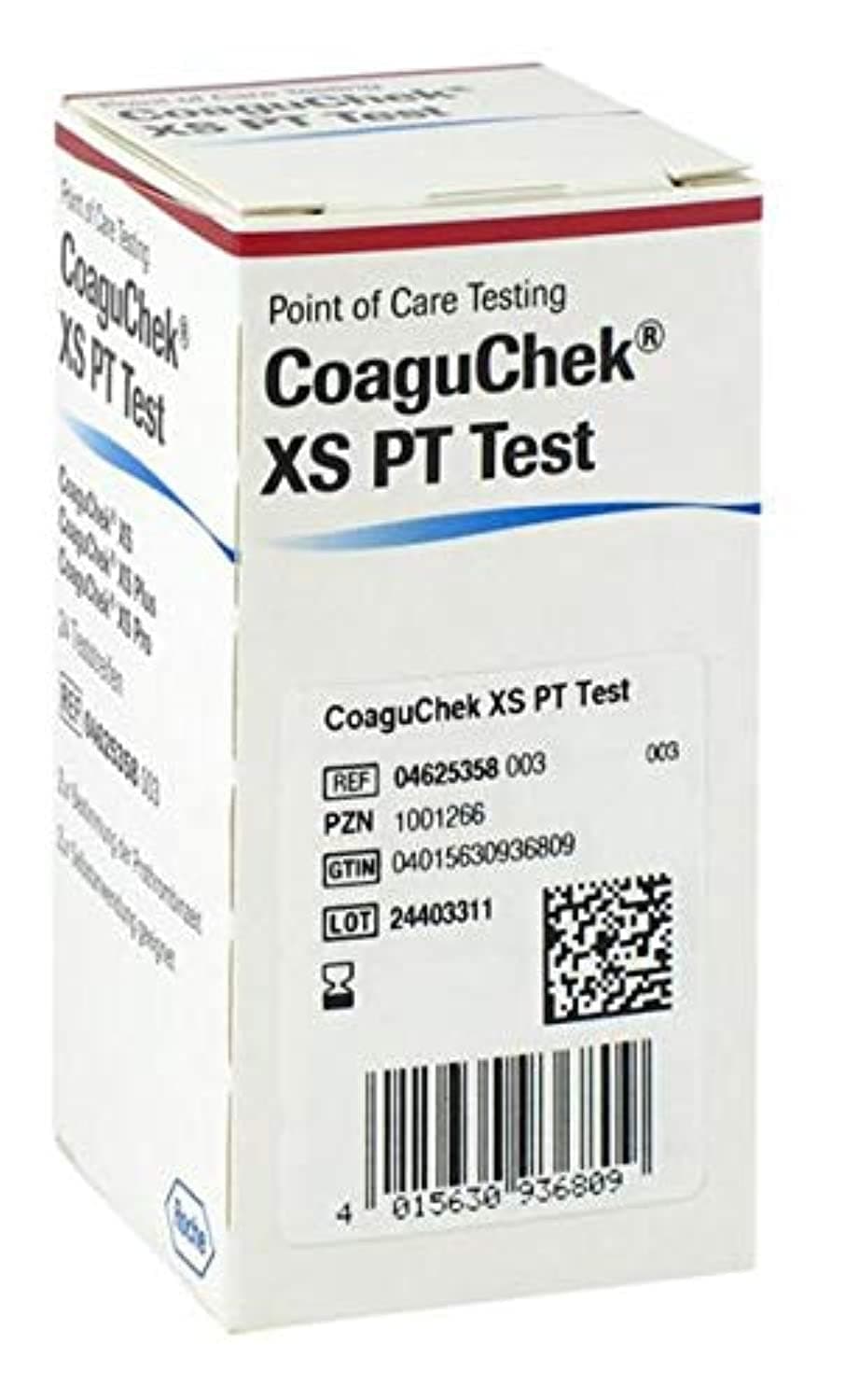 Roche 4625358019 CoaguChek XS PT Test Strip, Pack of 24