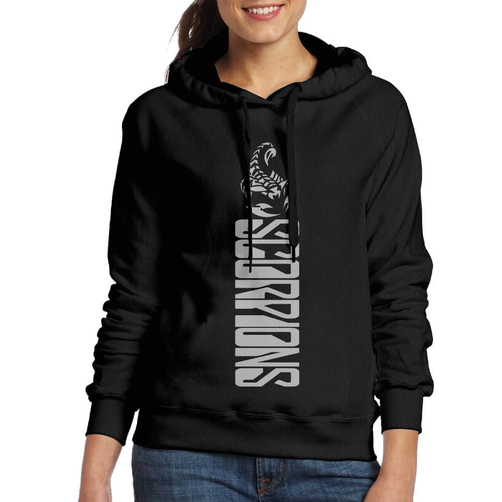 SSDDFF Women's Scorpions Hoodies Sweatshirt Black