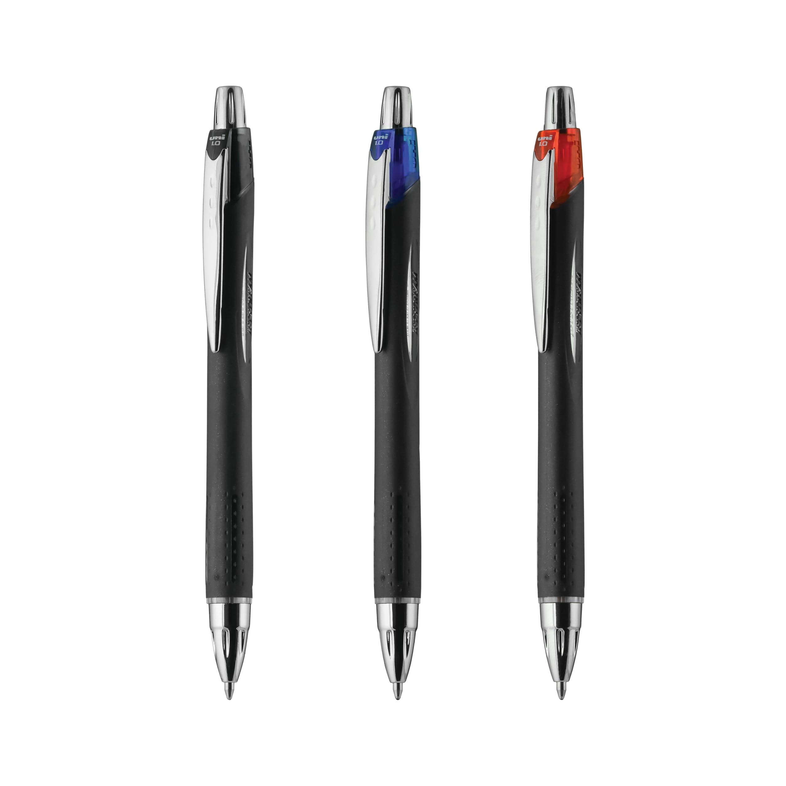 Uni-Ball Jetstream RT 3 Pack, 1.0mm Medium Assorted, Wirecutter Best Pen, Ballpoint Pens, Ballpoint Ink Pens | Office Supplies, Pens, Ballpoint Pen, Colored Pens, Fine Point, Smooth Writing Pens