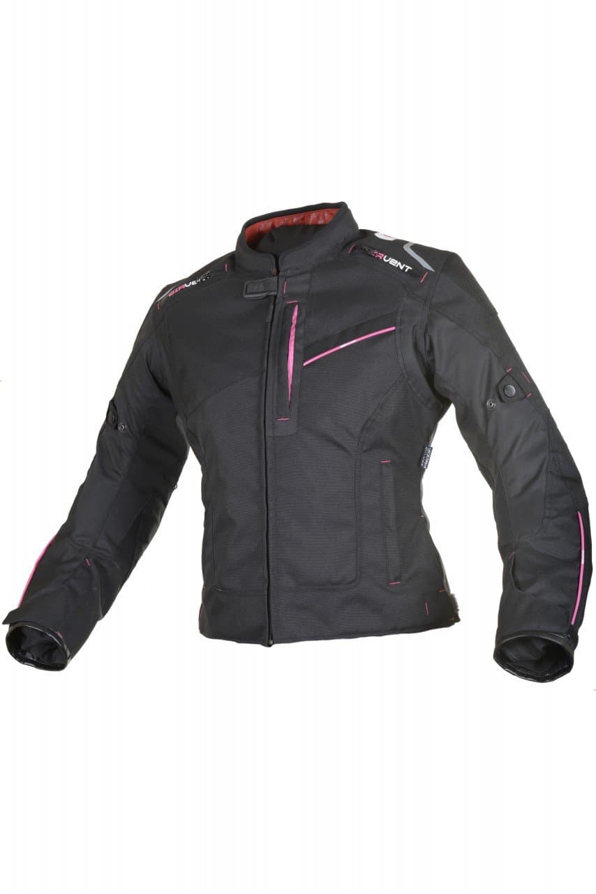 Oxford Women's Valencia Textile Jacket (Black/Pink, Size 8)
