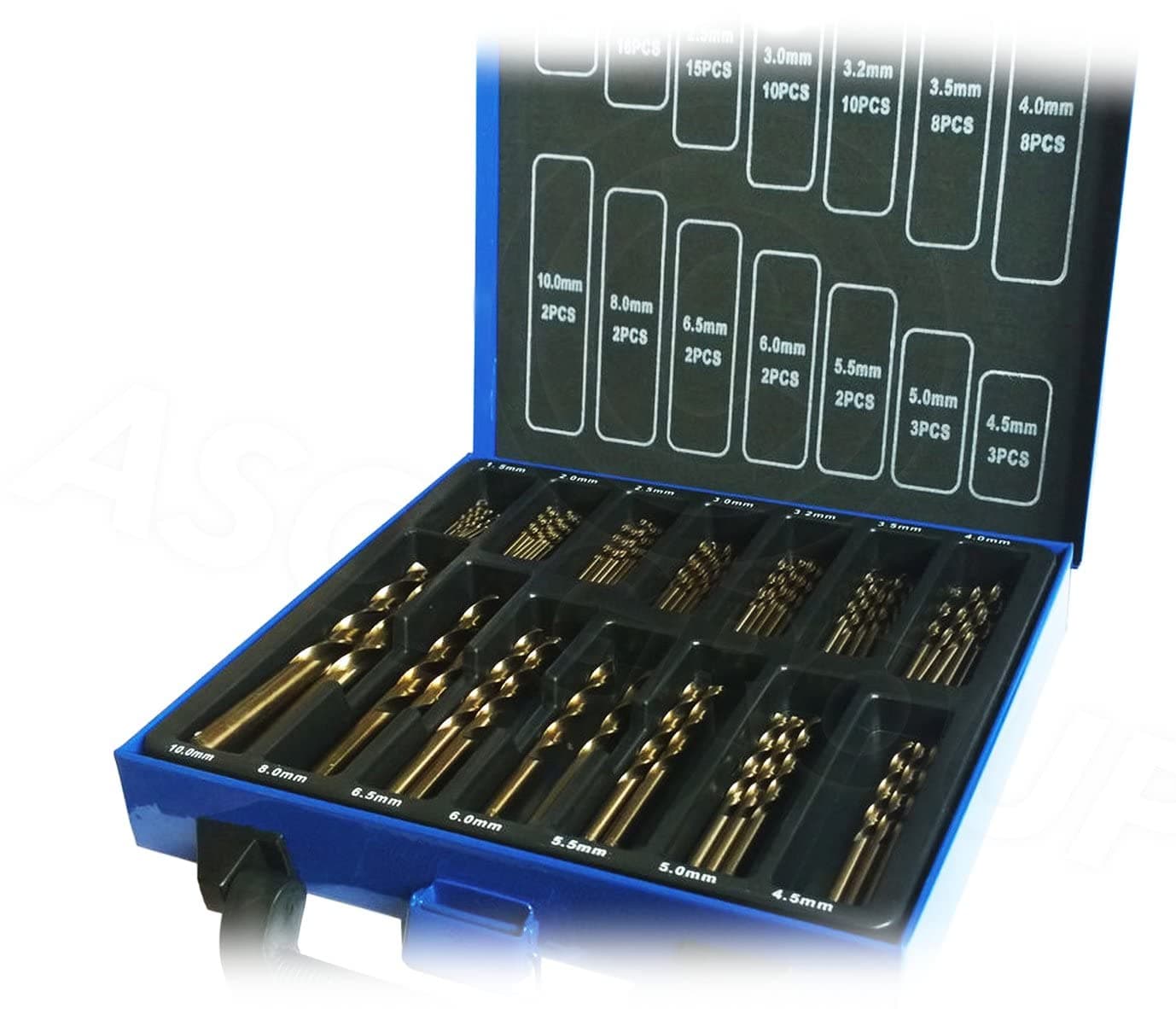 99 Piece Cobalt Drill Bit Set HSS-Co/Inox HSS Metal - Designed for Stainless Steel