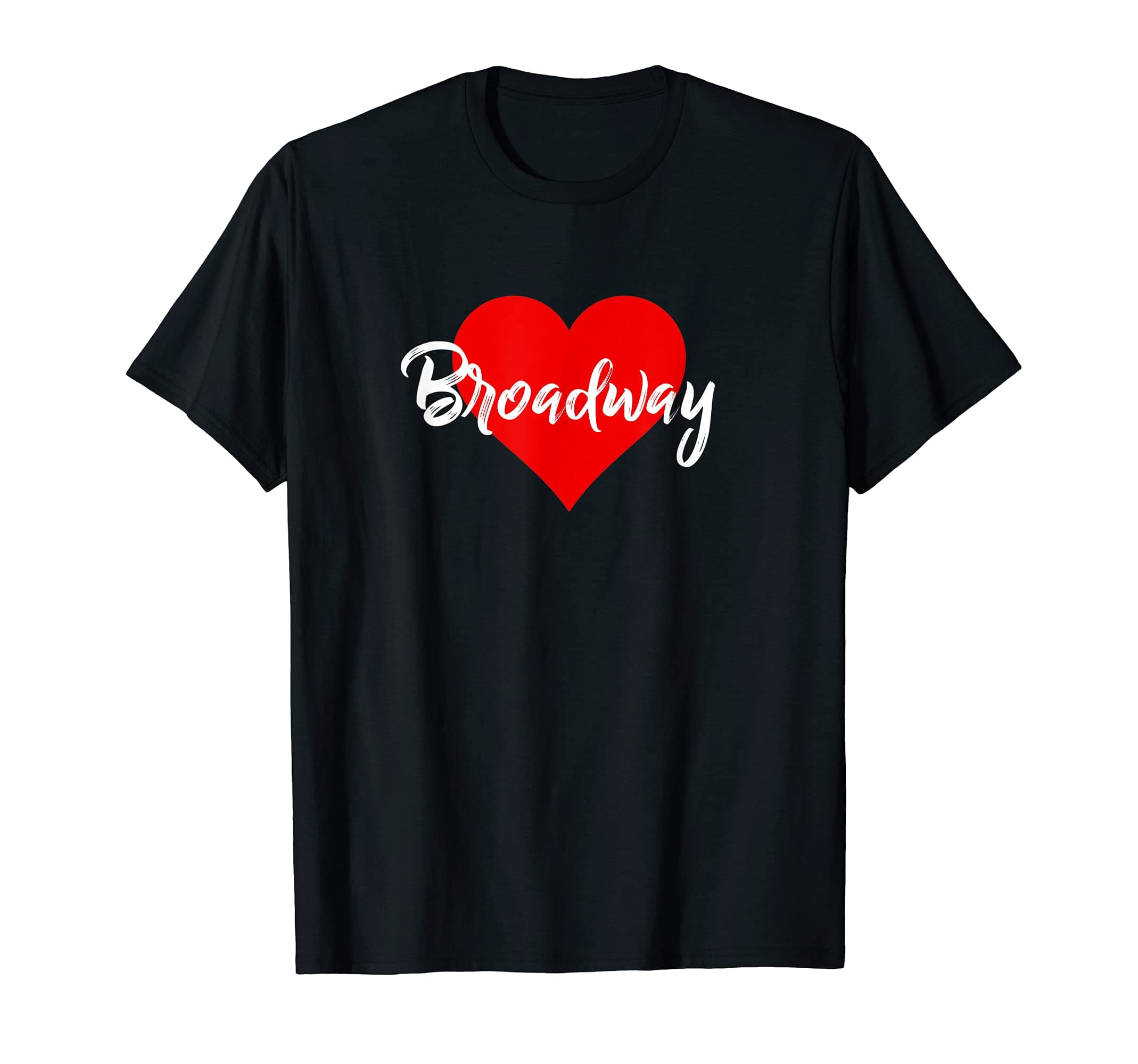 Cute Theatre Heart ClothesI Love Broadway Tshirt Theater Musical Lover Gift For Women T-ShirtOEKO-TEX STANDARD 100