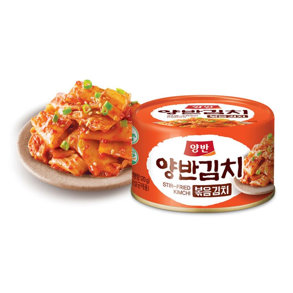 Korean Stir-Fried Cabbage Kimchi Can Pakage 160g (5.64 Ounce)