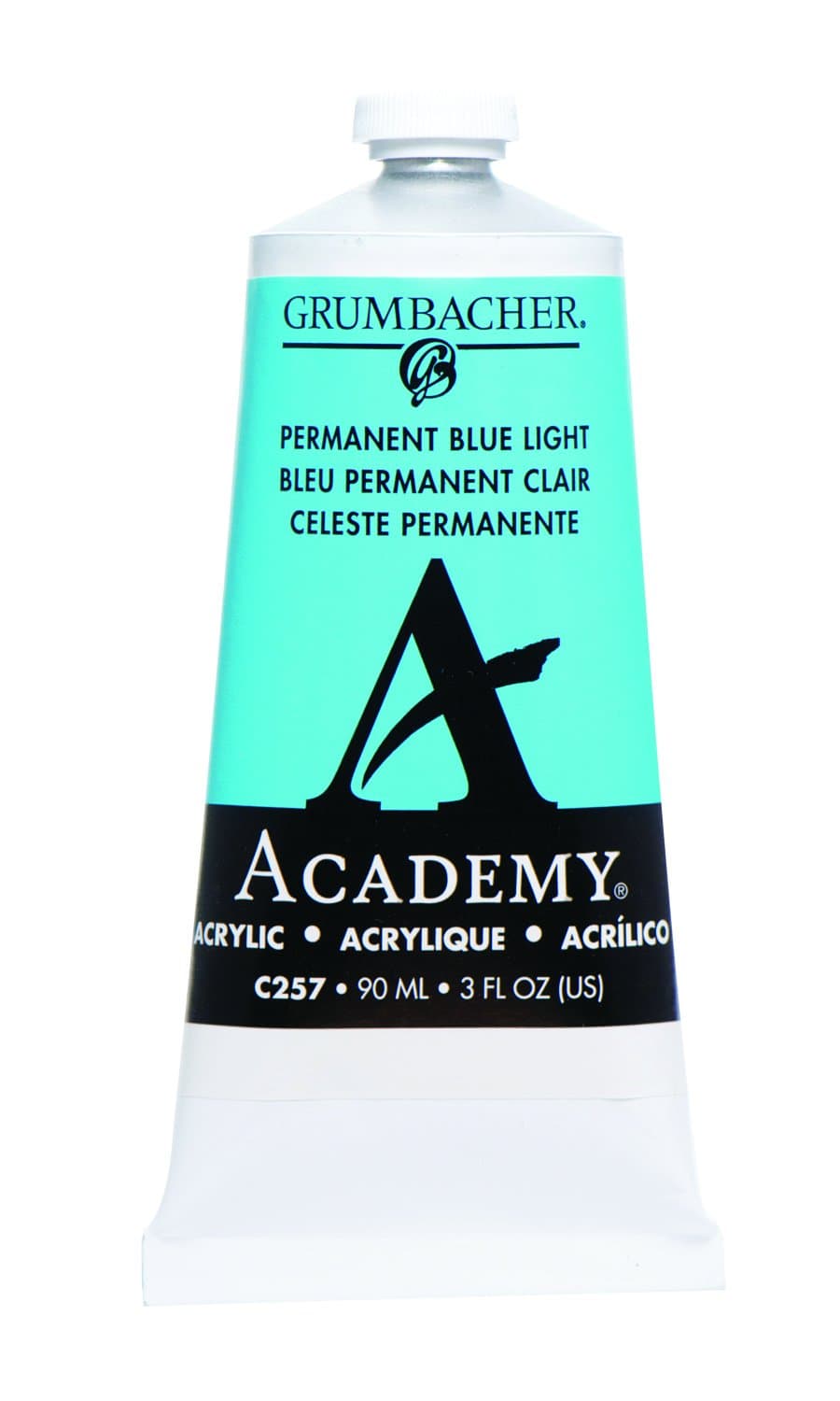 GrumbacherAcademy Acrylic, 3 Fl Oz (Pack of 1), Permanent Blue