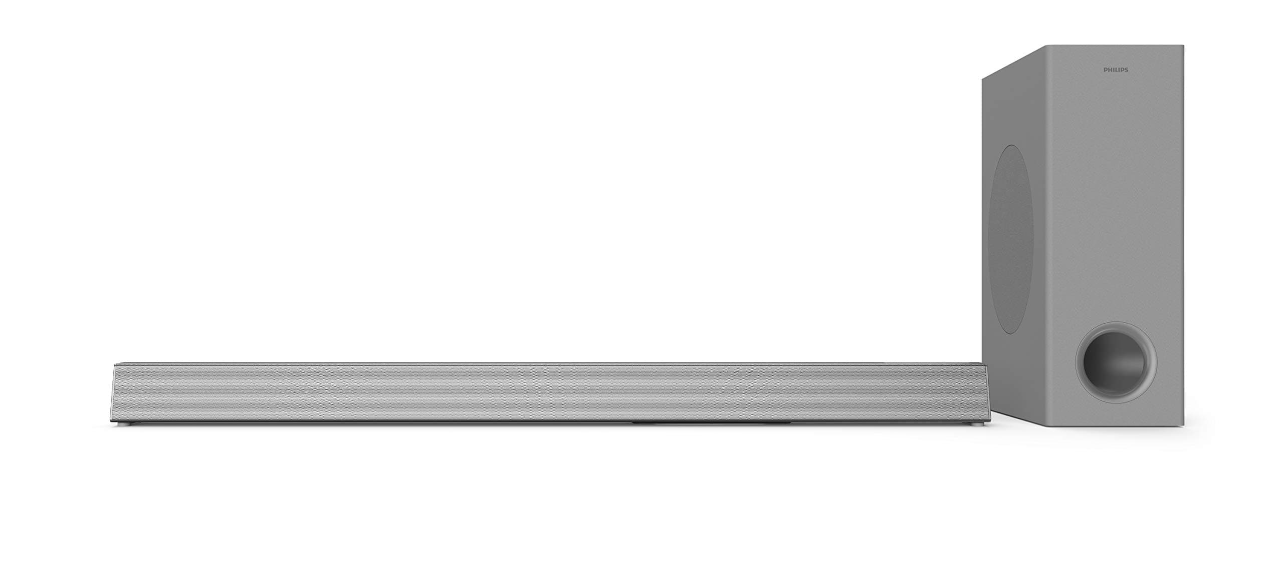 Philips Audio TV HTL3325/10 Subwoofer Soundbar (Bluetooth, Dolby Audio, 300 W, Wireless Subwoofer, HDMI ARC, USB) Silver
