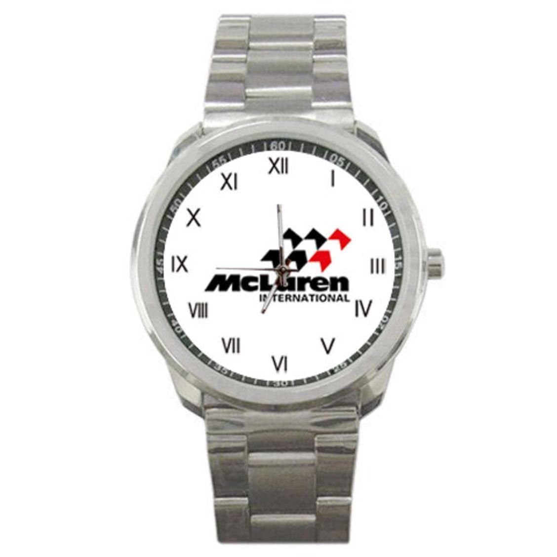 McLaren LOGO Custom Men's Stainless Steel Wrist Watches (ST8B)