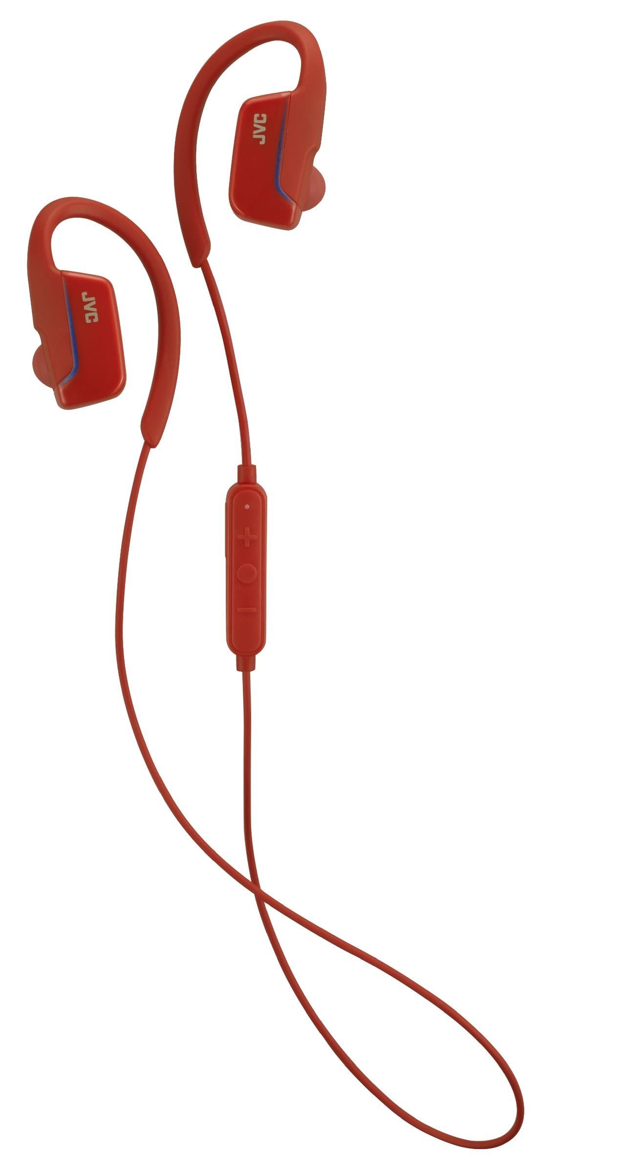 JVC HAEC30BTR AE Wireless Bluetooth Sports Clip Headphone - Red