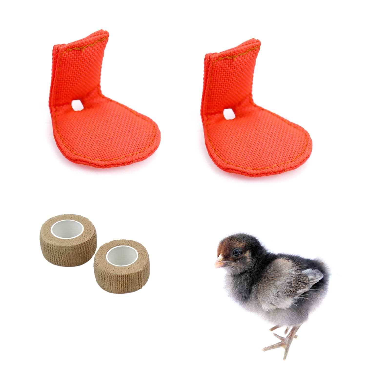 2 Pack Chick Hobble Brace Chick Splay Leg Brace for Newly Hatched Chicks Baby Goslings Juvenile Birds