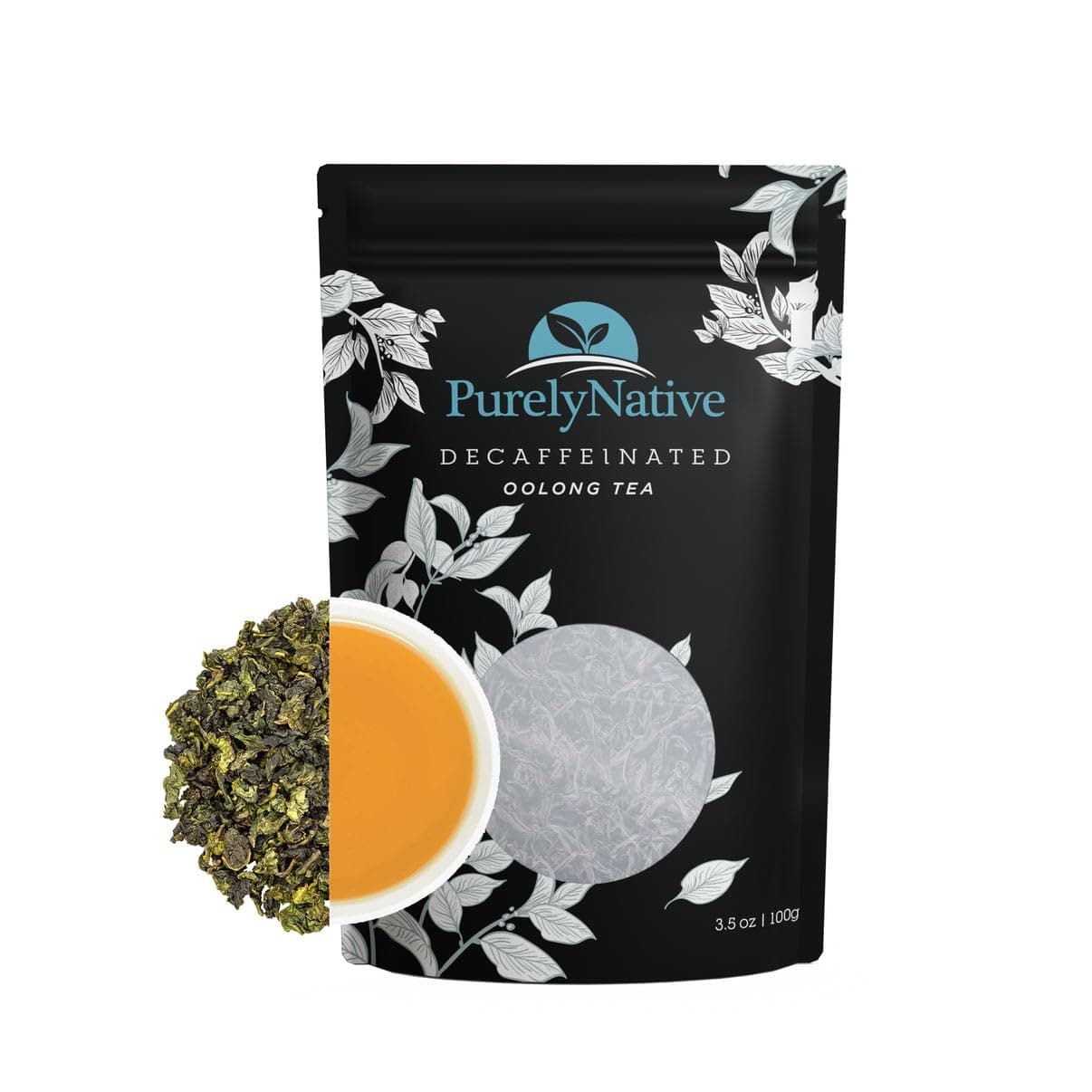 Decaffeinated Oolong Tea Loose Leaf, Great For Hot Brew, Iced Or Kombucha Tea | Loose Leaf Decaf Oolong Tea Leaves 3.5oz (About 40+ Cups)