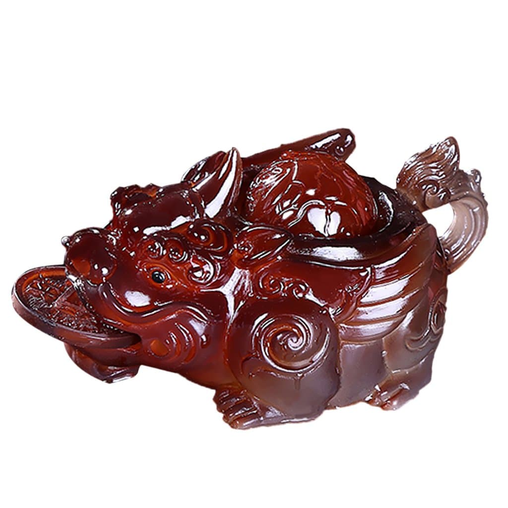Kush Tea Pets Ornaments Pi Xiu Pi Yao Fortune Table Decoration Ornament Red