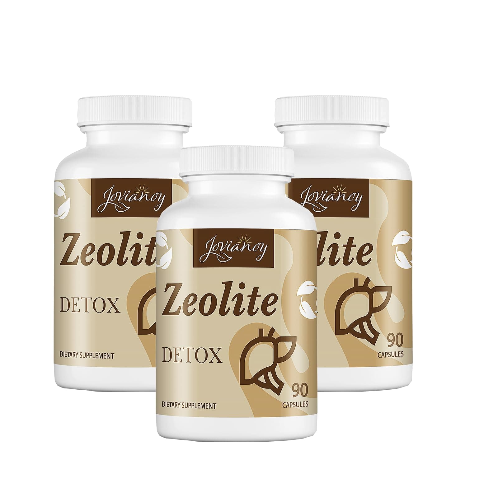 Zeolite Detox Capsules, Organic Activated Charcoal, Bentonite Clay, 1-2 µm Clinoptilolite, Maximum Absorption, Gut Liver Detox Cleanse Full Body for Women Men, 270 Capsules