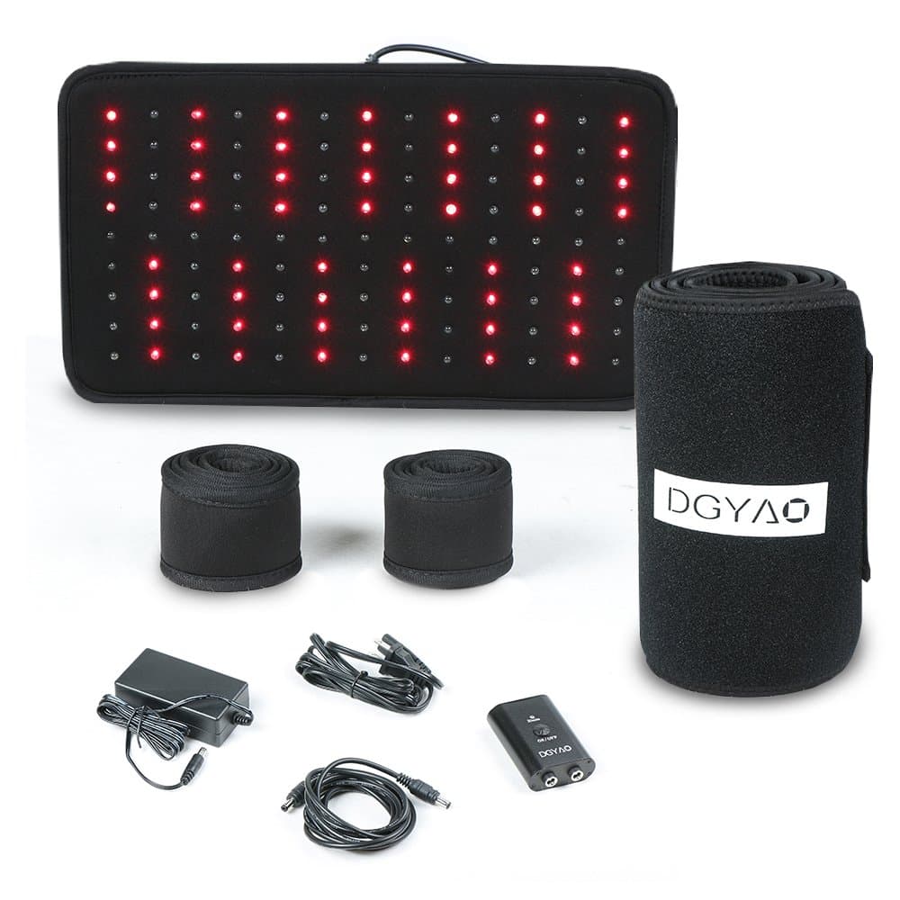 Red & Infrared Light Therapy Belt for Pain Relief Flexible Wearable Wrap Deep Therapy Pad with Timer for Back Shoulder Joints Muscle Pain Relief