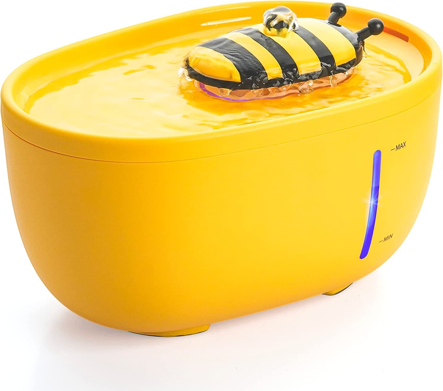 Cat Water Fountain, 2L Pet Drinking Fountain with Ultra Quiet Pump & Filters Automatic Cut Off Bowl Dispenser with LED Indicator for Cats Dogs & Multiple Pets (Fountain)