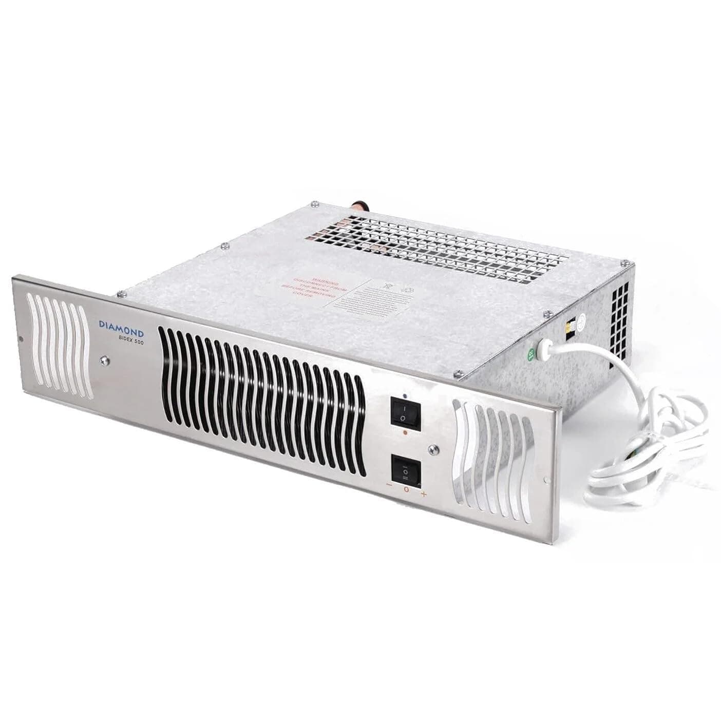 Diamond 500 Central Heating Kitchen Plinth Heater: Stainless Steel Grille, Under cupboard heater