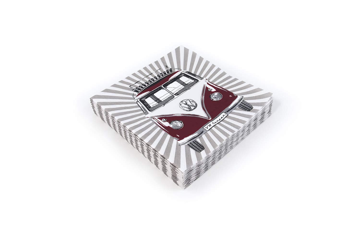 BRISA VW Collection Stylish and Practical Volkswagen VW T1 Bulli Bus Napkins with Motif Kitchen Utensil Kitchen Towels (20 Pieces 33 x 33 cm 3-Ply)