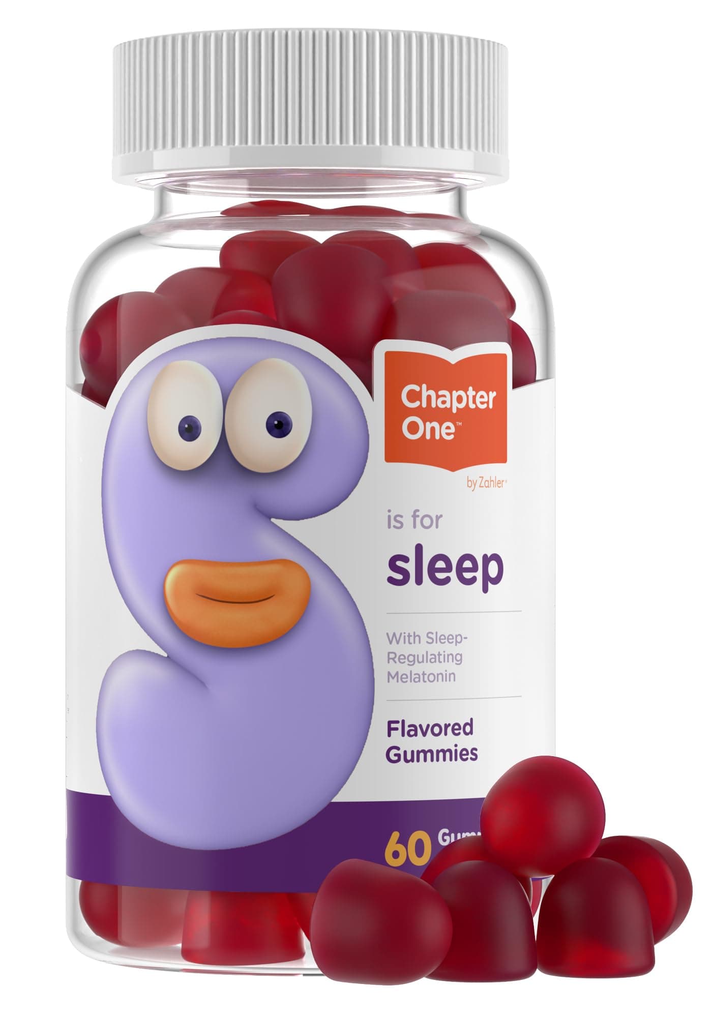 Zahler - Chapter One Sleep Melatonin Gummies for Kids & Adults (60 Flavored Gummies) 2.5 mg - Natural Kids Melatonin Gummy for Sleeping