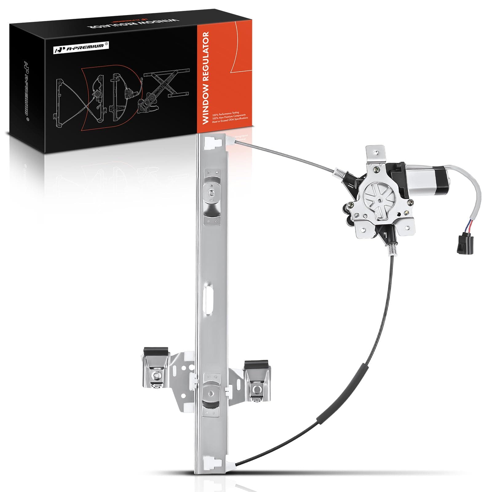 A-Premium Electric Power Window Regulator with Motor Compatible with Hummer H2 2003-2009 Rear Left Driver Side