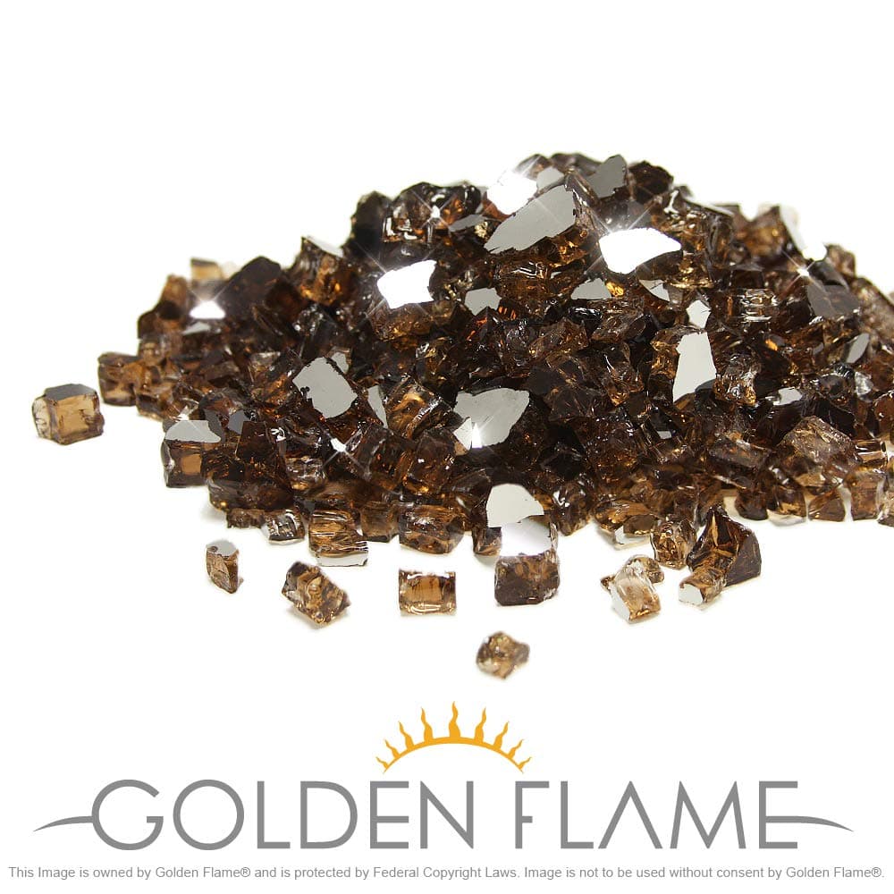 Golden Flame 20-Pound (Fire Glass) 1/2-Inch Rich-Copper Reflective