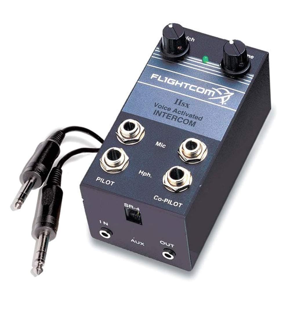 Model IISX Voice Activated Portable Aviation Intercom