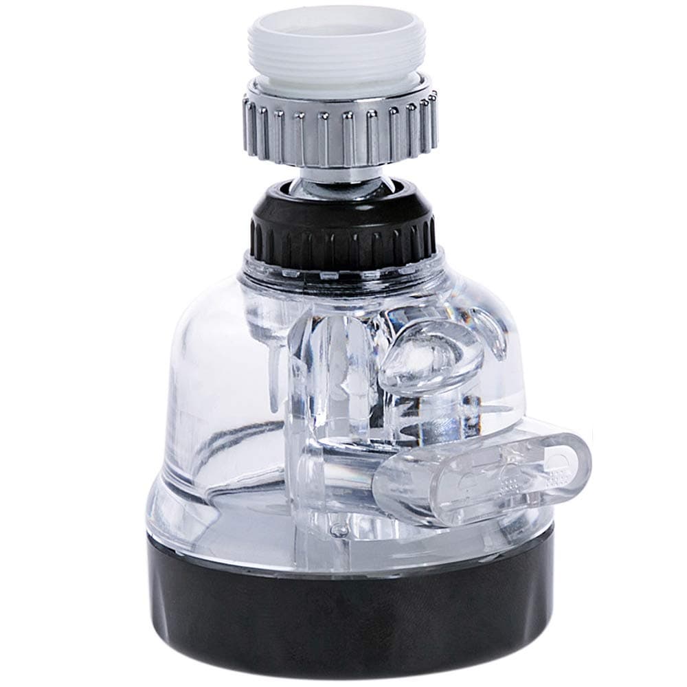 360°Swivel Faucet Tap Aerator, Adjustable 3 Mode Water-Saving Faucet Splash-Proof Filter Tap Booster for Bathroom Kitchen