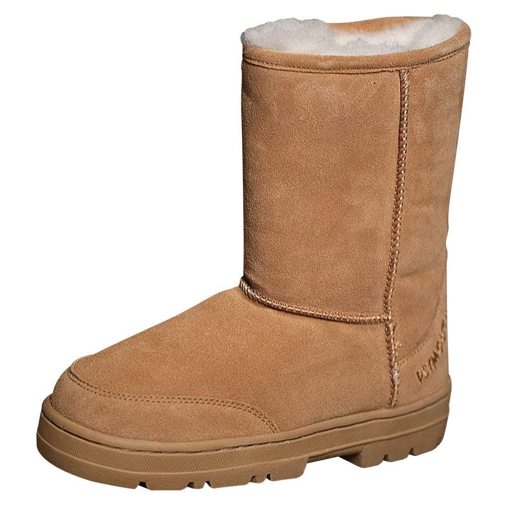 Plymouth Mocs Mens Boot Slippers - Size 10 Brown