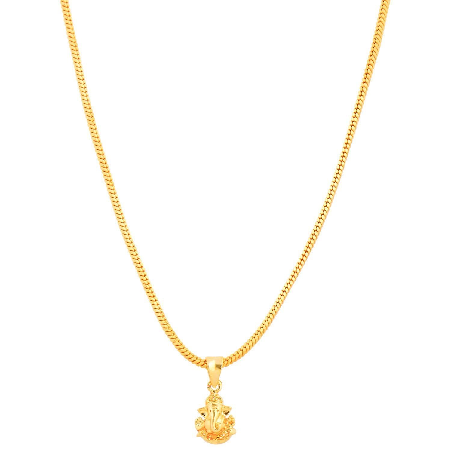 Handicraft Kottage Gold Plated Pendant for Men (Golden) (HK-102-NR)