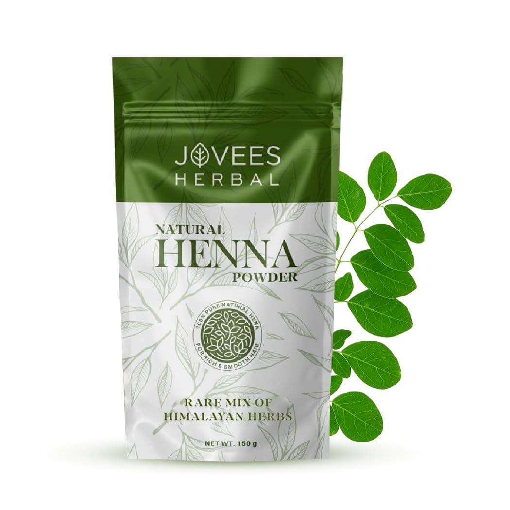 Jovees Herbal Mehandi/Henna Powder | With Amla, Shikakai & Brahmi Powder | For Extra Conditioning | Control Hair Fall & Repairs Damaged Hair 150g