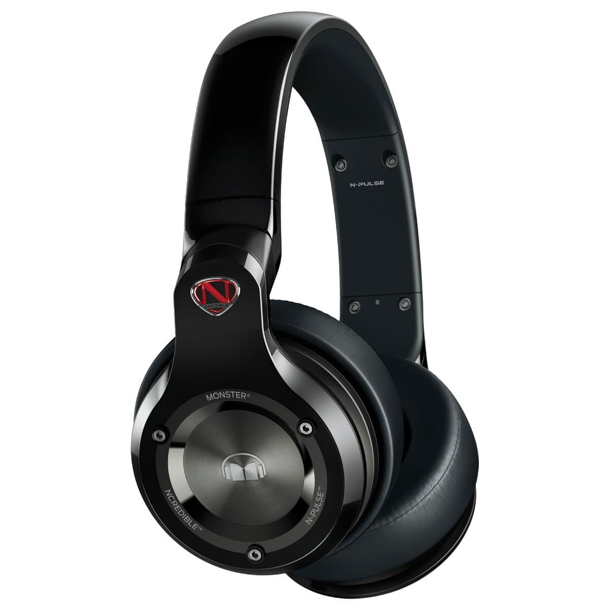 MONSTER N-Pulse OverEar Headphones with ControlTalk Universal Flip Up Function Black