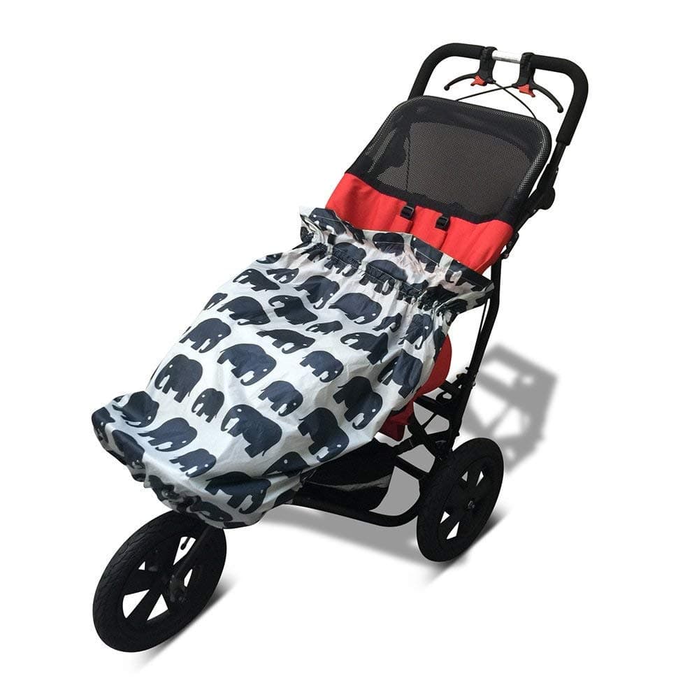 Waterproof Kids Wheelchair/Special Needs Buggy Universal Lightweight Cover (Grey Elephant)