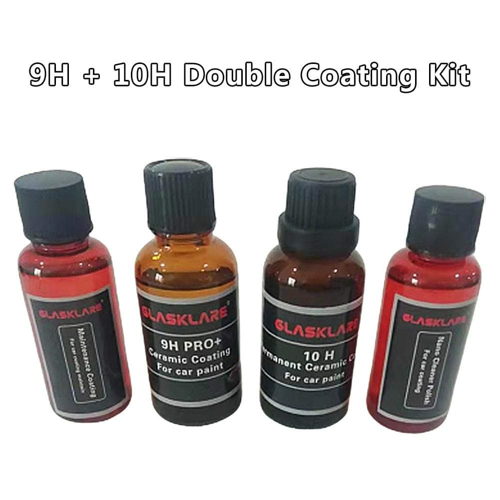 PQFYDS Car Ceramic Spray Coating Car Double Coating Kit 9H 10H Ceramic Spray for Glass Water