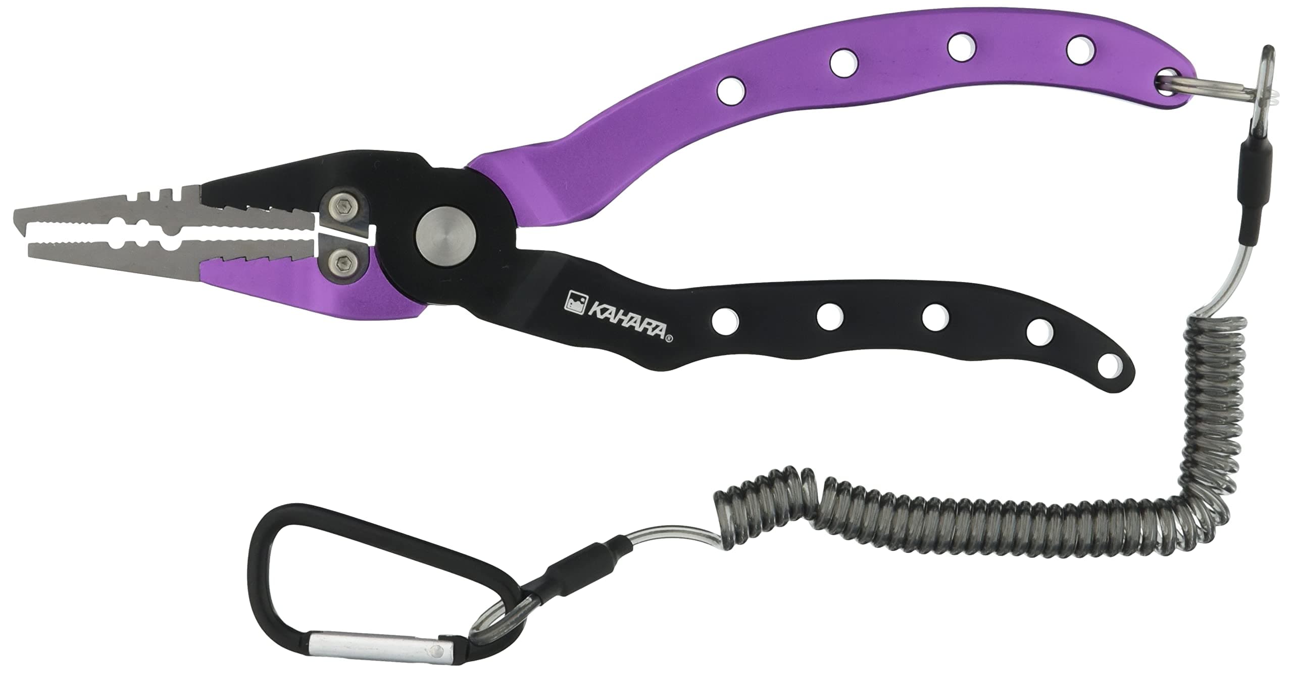 KAHARAJAPAN 6.5 Inch Heavy Duty Aluminum Pliers Black/Purple