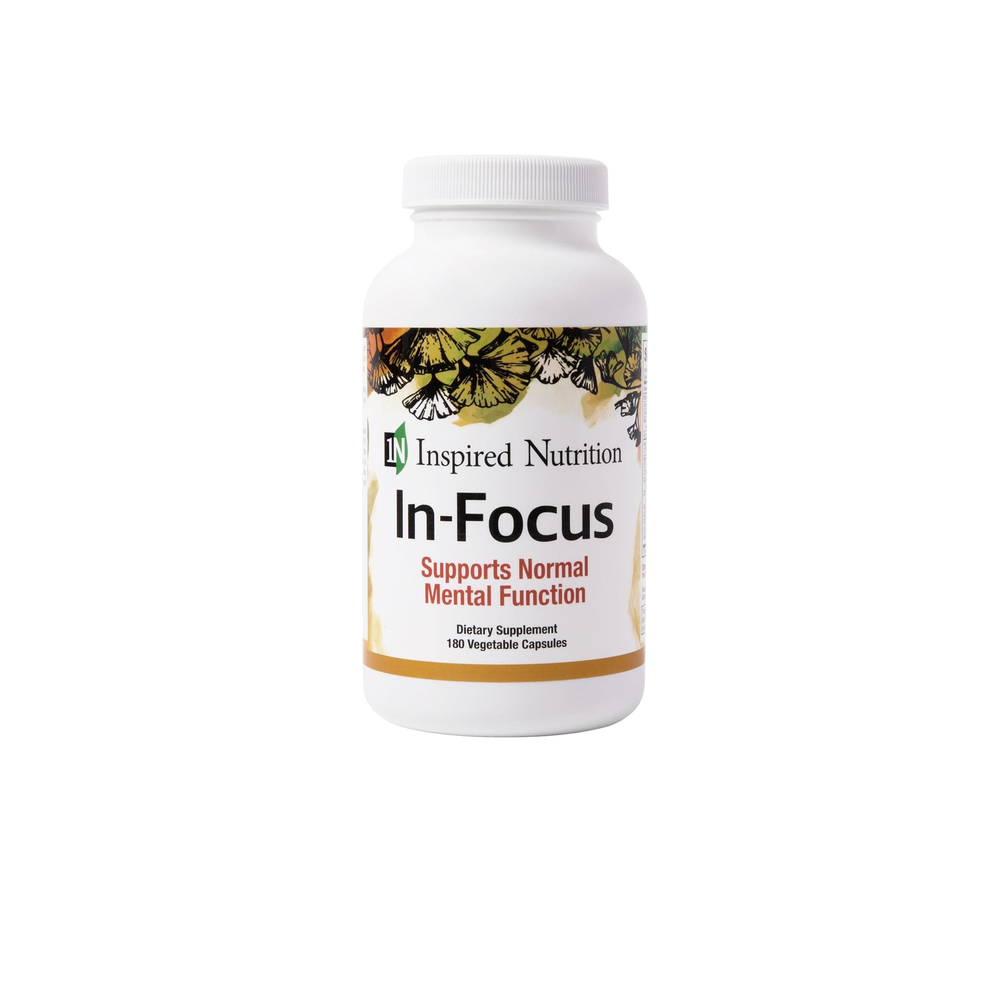 Inspired Nutritionin-Focus - Supports Mental Clarity - No Caffeine - 180 Capsules